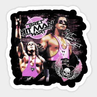 Bret Hart Retro Bootleg Sticker